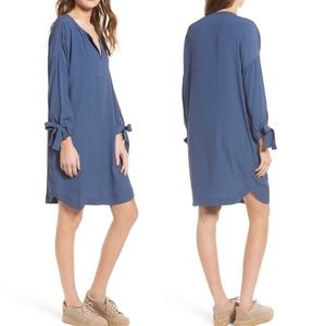 Madewell Du Jour Tie-Sleeve Tunic Dress XS
